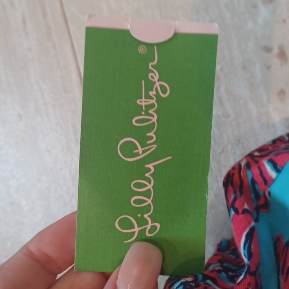 NWT Lilly Pulitzer Wiley Searulean Blue Rhode Island Reef Tube Top - Picture 4 of 7